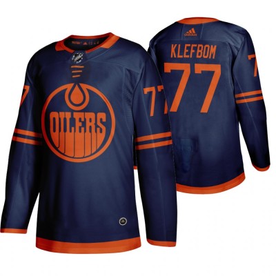 Edmonton Oilers #77 Oscar Klefbom Blue 2019-20 Third Alternate Jersey Men's